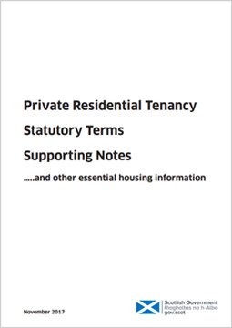 Private Residential Tenancy Supporting Notes