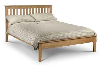 Salerno Solid Oak King Size Bed
