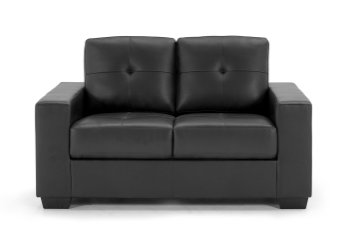 Gemona Black 2 Seat Sofa