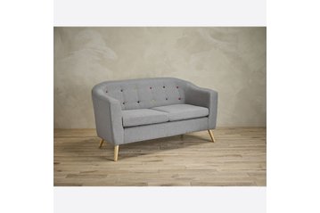 Hudson Flannel Grey Sofa