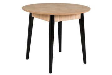 Lotti Round Dining Table - Oak/Black