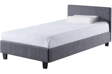 Prado Grey Fabric Single Bed