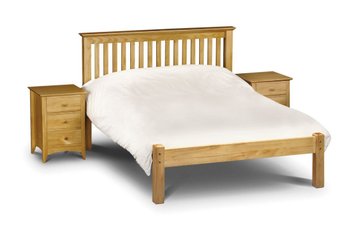 Barcelona Solid Pine Low Foot End Pine Bed