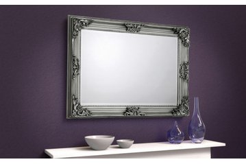 Rococo Pewter Wall Mirror