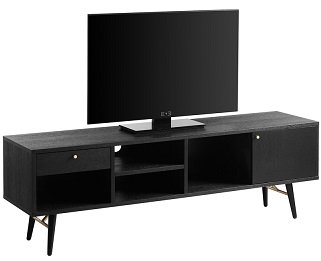 Vigo 1500 TV Unit - Black/Copper