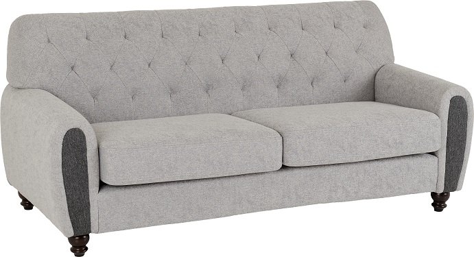 Chester 3 + 2 Suite - Light Grey Fabric