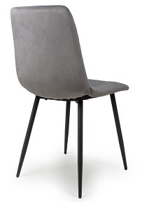 Madison Dining Chair - Grey Brushed Velvet