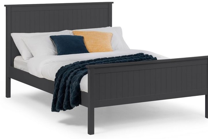 Maine Anthracite Double Bed