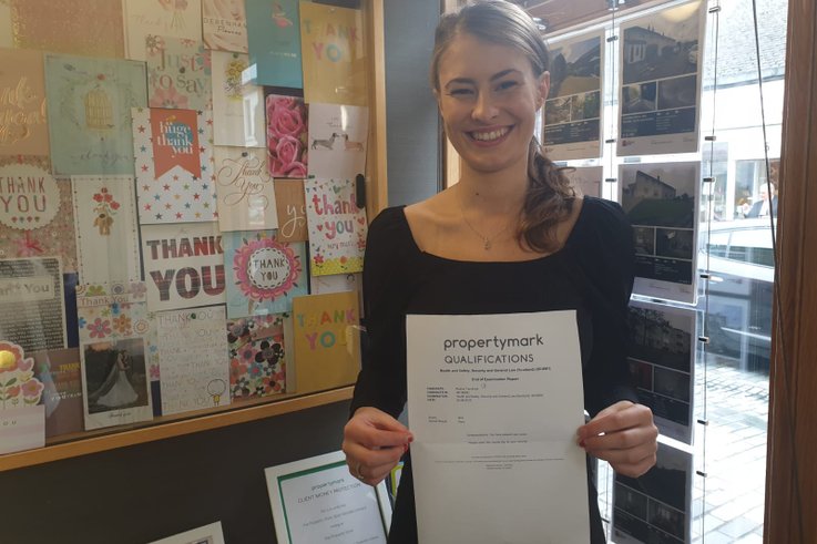 Rachel has passed another exam this morning!