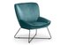 Mila Teal Accent Chair & Stool